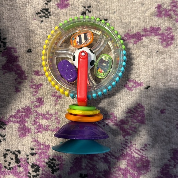 Sassy Wonder Wheel Spinning High Chair Tray Toy - Picture 3 of 7